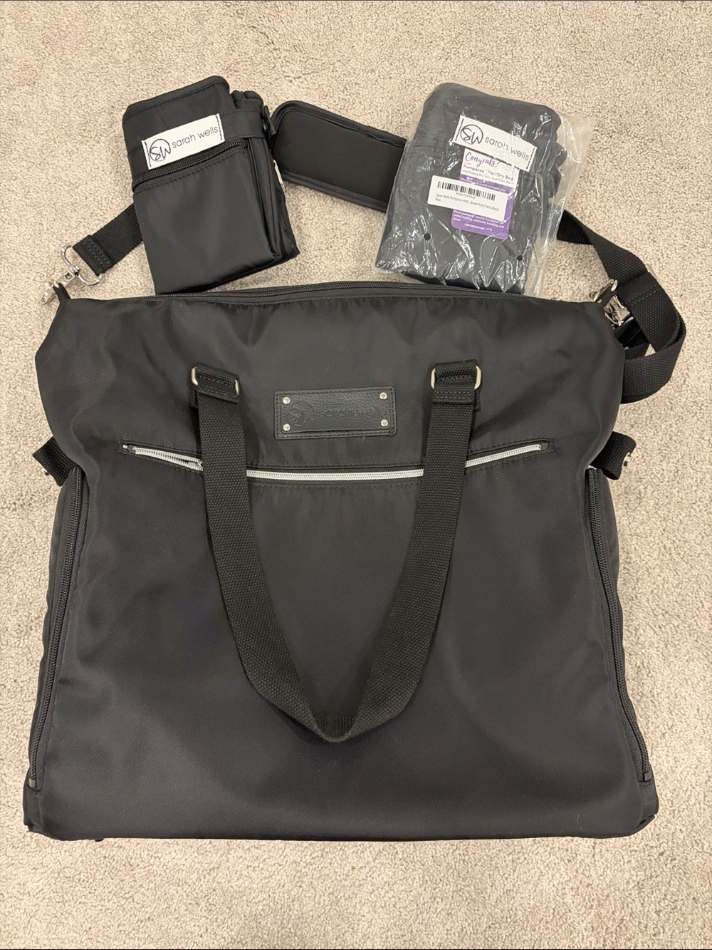 Sarah Wells Lizzy Pumping Bag & Pumparoo Wet/Dry Bags